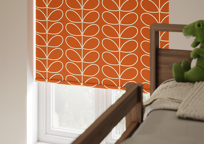 Orla Kiely Jumbo Linear Stem, Persimmon - Roller Blind - Image 5